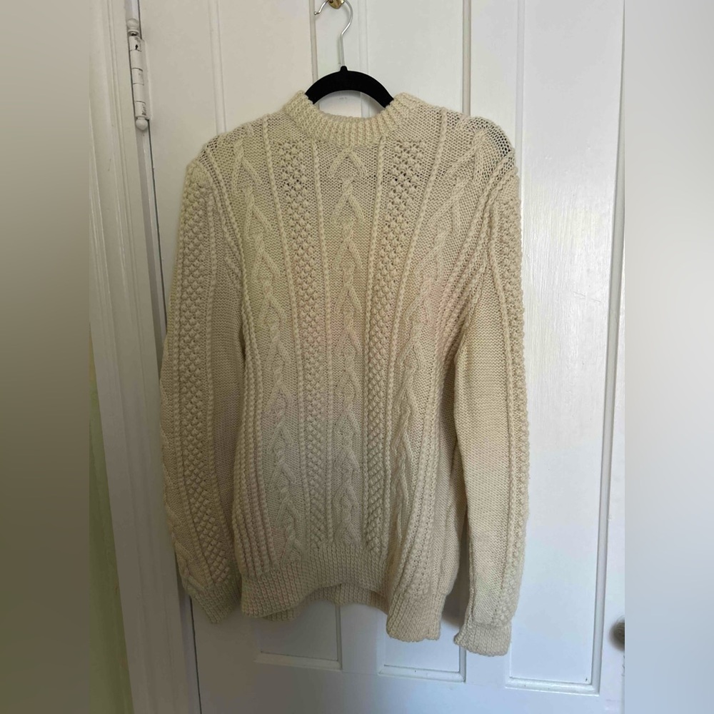 Vintage Handmade Cable-knit Sweater